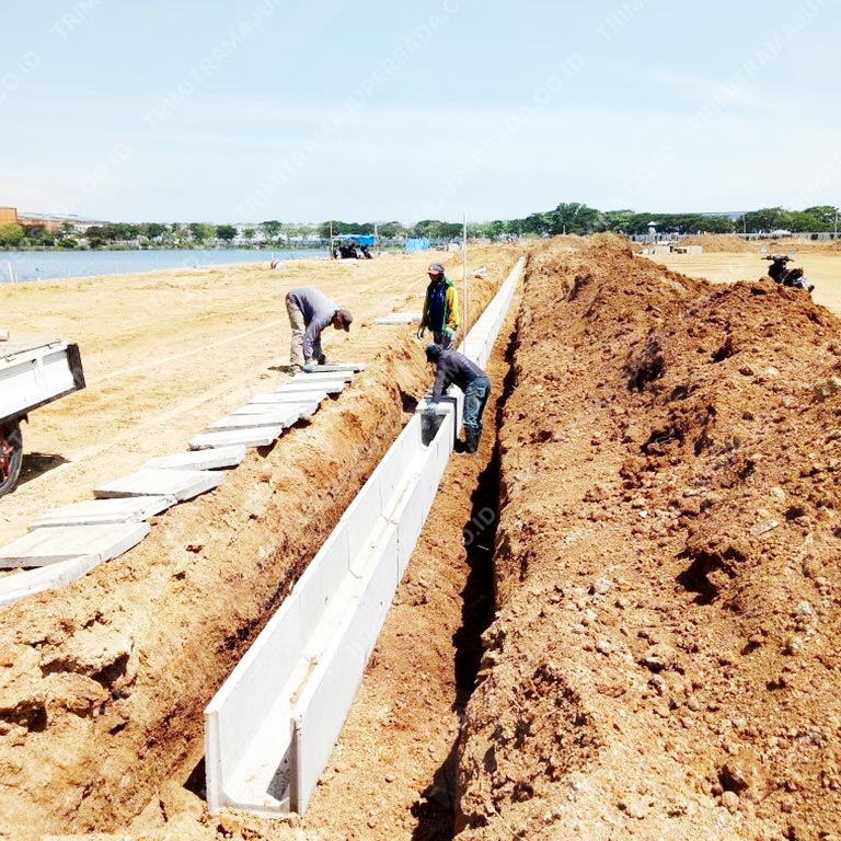 Project Saluran Drainase Uditch & Cover Uditch - The Mansion, Tanjung Bunga, Makassar